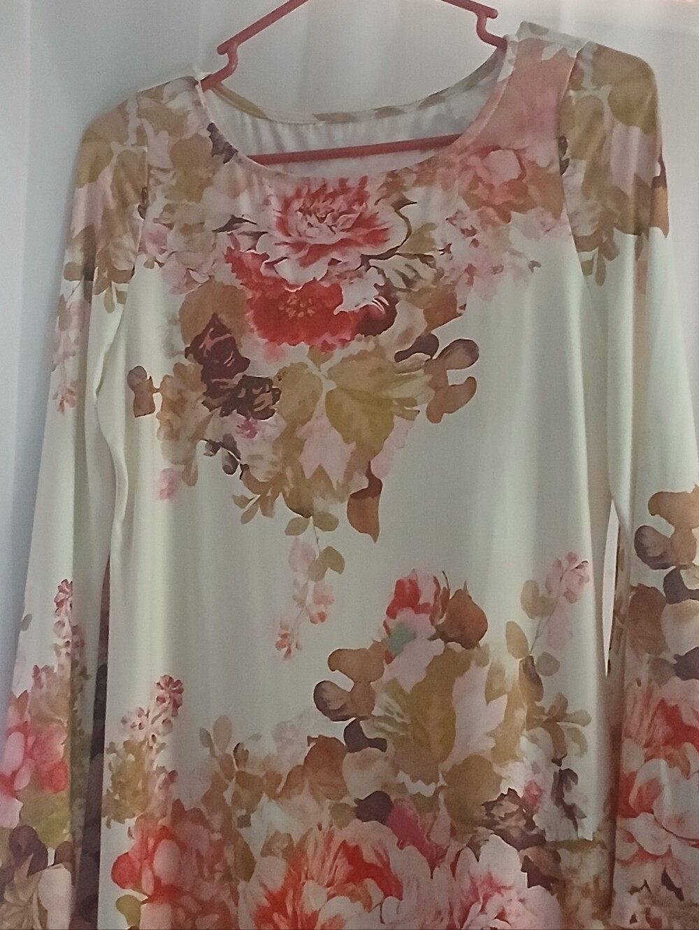 Floral Ombre Maxi Dress - Pink/Cream Nwots Never Worn Medium Stretch Length 56in